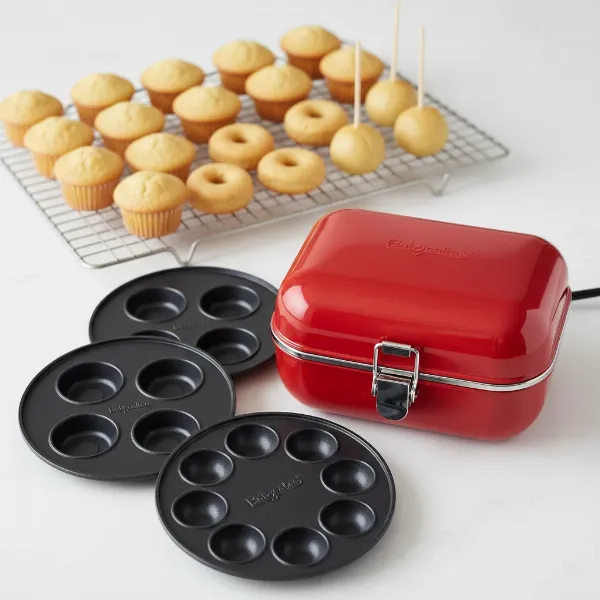 Babycakes Multi-Treat Maker with interchangeable plates for cupcakes, donuts, cake pops